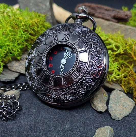 Crimson Hour Pocket Watch