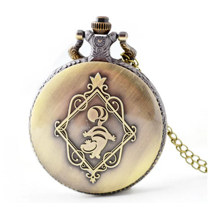 Enchanted Cheshire Cat Pocket Watch