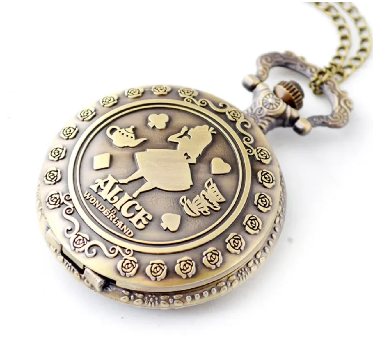 Enchanted Cheshire Cat Pocket Watch