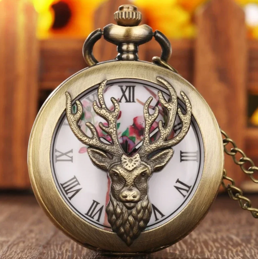 Woodland Stag Pocket Watch