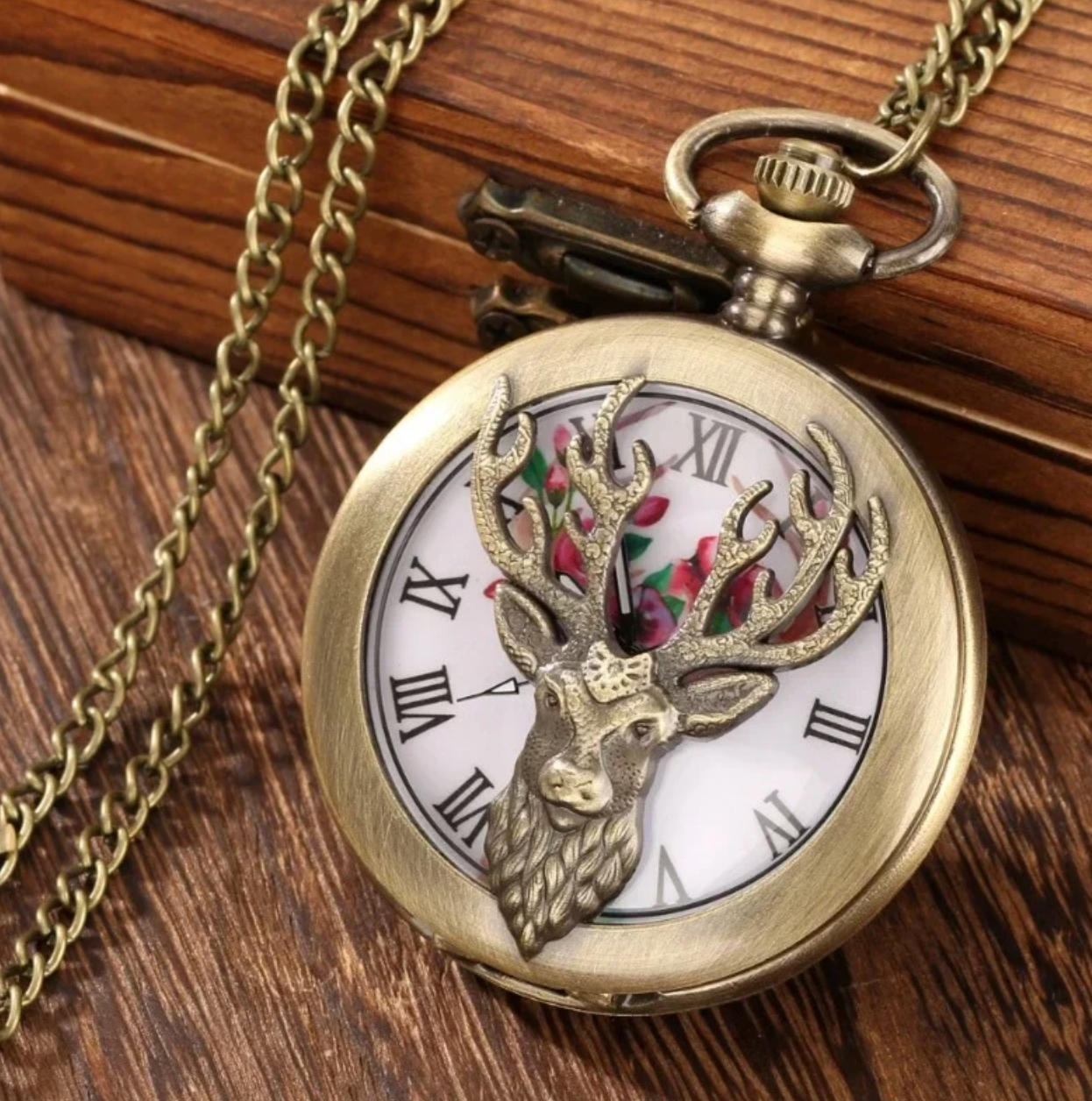 Woodland Stag Pocket Watch