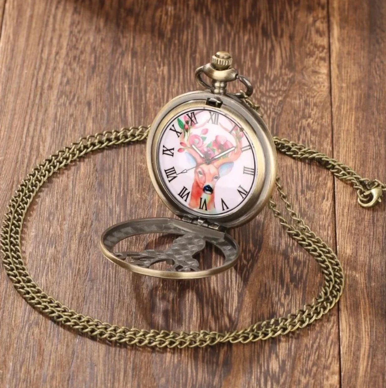 Woodland Stag Pocket Watch