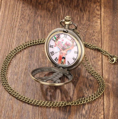 Woodland Stag Pocket Watch