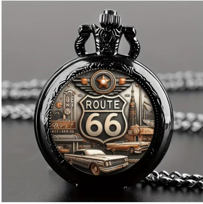 Route 66 Pocket Watch