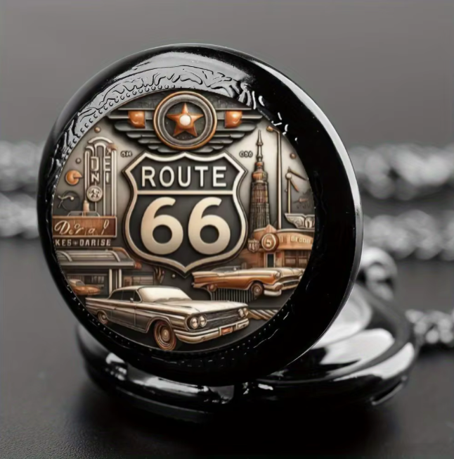 Route 66 Pocket Watch